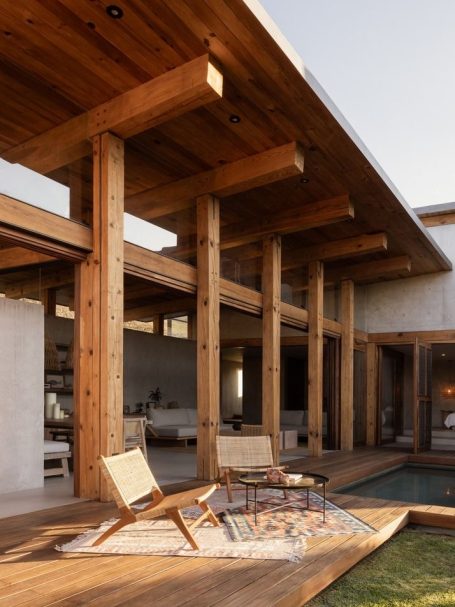 Vigas laminadas de madera 